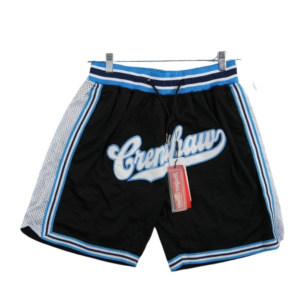 New Headgear Classics Nipsey Hustle Shorts Men's Size Small Black‎ Blue Crenshaw